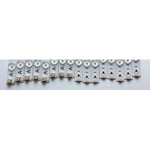 KIT DE LED'S PARA TV (16 PIEZAS) / JVC IC-E-VZAA65D390A / IC-F-VZAA65D390B / IC-F-VZAA65D390C / 098101022173 / 098101022174 / 098101022175 / F115MALP40F / E306084 / MODELO EM65FTR