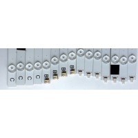 KIT DE LED'S PARA TV ((INCOMPLETO SOLO 15 PIEZAS)) / SHARP IC-C-VZAA65D390A / IC-D-VZAA65D390B / IC-D-VZAA65D390C / 098101022173 / 098101022174 / 098101022175 / F110M9LP45D / MODELO LC-65LE643U