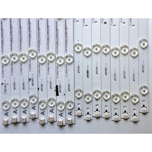 KIT DE LED'S PARA TV (16 PIEZAS) / JVC IC-C-VZAA65D390A / IC-D-VZAA65D390B / IC-D-VZAA65D390C / 098101022173 / 098101022174 / 098101022175 / PANEL T650HVN05.0XR-2 /  MODELO EM65FTR