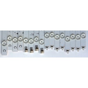 KIT DE LED'S PARA TV (16 PIEZAS) / JVC IC-C-VZAA65D390A / IC-D-VZAA65D390B / IC-D-VZAA65D390C / 098101022173 / 098101022174 / 098101022175 / PANEL T650HVN05.0XR-2 /  MODELO EM65FTR