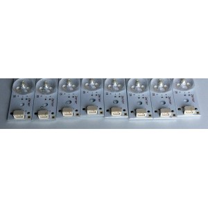 KIT DE LED'S PARA TV (8 PIEZAS) / INSIGNIA 4C-LB550T-GY2 / 3 L07 C73 VF16 N57 D 217 / PB15D572173BL051-002H / PANEL ST5461B05-2 / LVF550CSDX E6 V4 / MODELO NS-55D421NA16