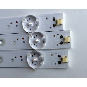 KIT DE LED'S PARA TV (3 PIEZAS) / SHARP SJ.H0.D4000601-3030AS-M-HF / 1.14.HBMD400001 / 180514 / 07L1-F8-1-H0.D400S02-14838-RT1001 / PANEL T390HVN04.0XL / MODELO LC-39LE55IU