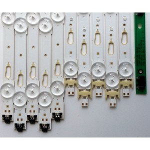 KIT DE LED'S PARA TV (10 PIEZAS) / SAMSUNG 34791A / 34792A / LM41-00117B / 00117C / PANEL'S CY-GK040HGLV / CY-WJ040HGLV1H / CY-GJ040FLLV1H / CY-GJ040HGLVGH / CY-GJ040HGLVDH / CY-GJ040HGLVFH / MODELOS UN40MU6300 / UA40JU6000 / UN40JU650 / UA40KU7000