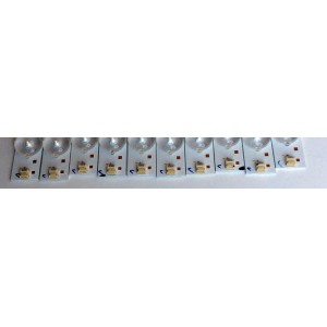 KIT DE LED'S PARA TV (10 PIEZAS) / PROSCAN 3BL-T5104102-11 / JS-LV23FD2D-0010 / E469119 / 2301050K700010 / PANEL TPT500DK-QS1 REV: SC1E / MODELO PLDED5035A-UHD A1504