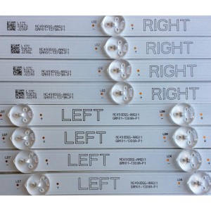 KIT DE LED'S PARA TV (8 PIEZAS) / LG NC490DGG-AAGX1 / GAN01-1380A-P1 / GAN01-1379A-P1 /PANEL'S NC490DGG-AAGX1 / NC490DGG-AAGX3 / NC490DGG-AACP1 / MODELOS 49UK6300PUE / 49UK6090PUA / 49UK6300PUE.BUSWLOR / 49UK6090PUA.BUSWLOR / 49UM6900PUA.BUSYLJM