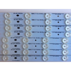 KIT DE LED'S PARA TV / (8 PIEZAS) / RCA / 180-W00-390000H / IC-B-HWT39D060R / 2002-913-DA01316-D6B6 / PANEL T390HVN01.0 / 