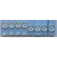 KIT DE LED'S PARA TV / (8 PIEZAS) / RCA / 180-W00-390000H / IC-B-HWT39D060R / 2002-913-DA01316-D6B6 / PANEL T390HVN01.0 / 