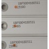 KIT DE LED'S PARA TV (3 PIEZAS) / ZX43ZC332M08A1 V0 / 1BF5004180511 / PANEL'S CN430CN61 / CN430CN6210 / HV430F.HB-N10 / MODELO ONC18TV001