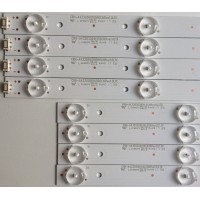 KIT DE LED'S PARA TV (8 PIEZAS) / LG / KE46M4JJ44 / 7710-643000-R100 / 7710-643000-L100 / CRH-A4330300104L6CNR / MODELO 43UJ6200