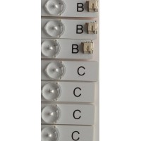 KIT DE LED'S PARA TV (14 PIEZAS)  / JVC / IC-C-VZAA65D390A / IC-D-VZAA65D390B / IC-D-VZAA65D390C / PANEL T650HVN05-B / MODELO EM65FTR