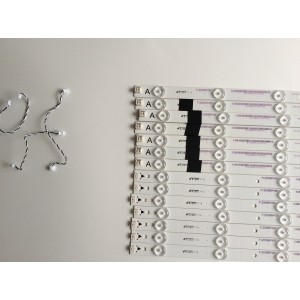 KIT DE LED'S PARA TV (14 PIEZAS)  / JVC / IC-C-VZAA65D390A / IC-D-VZAA65D390B / IC-D-VZAA65D390C / PANEL T650HVN05-B / MODELO EM65FTR