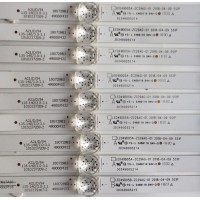 KIT DE LED'S PARA TV HITACHI / RCA / KONKA / JVC (9 PIEZAS) / NUMERO DE PARTE 30349005214 / LED49D05A-ZC29AG-01 / LED49D05B-ZC29AG-01 / 49000M32 / PANEL V500DJ6-QE1 / MODELOS 50C61 / 50U55A / LT-49MA875 / LT-50MA877