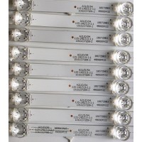 KIT DE LED'S PARA TV HITACHI / RCA / KONKA / JVC (9 PIEZAS) / NUMERO DE PARTE 30349005214 / LED49D05A-ZC29AG-01 / LED49D05B-ZC29AG-01 / 49000M32 / PANEL V500DJ6-QE1 / MODELOS 50C61 / 50U55A / LT-49MA875 / LT-50MA877