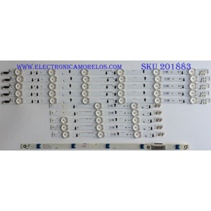 KIT DE LED'S PARA TV (10 PIEZAS) / SAMSUNG / 30449A / 30450A / LM41-00099K / LM41-00099H / SAMSUNG_2014SVS40_3228_L06_REV1.1_131112 NHF / PANEL CY-JGJ040BGLV9H / CY-GH040CSLV1H / MODELOS UA40H5570AULXL / (MAS MODELOS EN DISCRIPCIÓN)