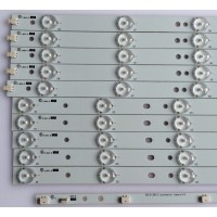 KIT DE LED'S PARA TV (10 PIEZAS) / VIZIO / 39.0-D510-L-C2 / 39.0-D510-R-C2 / EPILB67F7C705-F46 / PANEL TPT390J1 - HVN04 REV:S000E / MODELO E390-A1