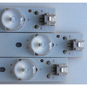 KIT DE LED'S PARA TV (3 PIEZAS) / ELEMENT / 303TH320048 / TFGJ32D07-ZC21FG-09 / 115-120/3.0-3.1 / PANEL ELEW328 / MODELO LE-32GY16-A1