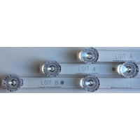 KIT DE LED'S PARA TV (3 PIEZAS) / LG /  6916L-2100A / 6916L-2101A / LGINNOTEK DRT 3.0 32"_A TYPE REV0.2 / PANEL LD320DUE(FH)(B1) / MODELO 32SM5KC-B