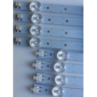 KIT DE LED'S PARA TV (8 PIEZAS) / SAMSUNG / BN96-28769A / BN96-28768A / 2013SVS46_3228N1_B2_L06_REV1.5_130724 / 2013SVS46_3228N1_B2_R05_REV1.5_130724 / LM41-00001Y / LM41-00001X / PANEL CY-DF460BGLV1H / (MODELOS EN DISCRIPCIÓN) 