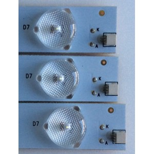 KIT DE LED´S PARA TV (3PIEZAS) / UPSTAR /  KM031LDAH02 / 31.11.031500008 / 303KJ3155036 / KJ315D07-ZC14F-03 / PANEL KM0315LDPH04-HO3 / MODELO P32WX