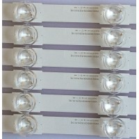 KIT DE LED´S PARA TV ( 12 PIEZAS ) / SAMSUNG / BN96-39657A  / BN96-39658A  / V6DU-500DCB-R2 / V6DU-500DCA-R2 / PANEL CY-GK050HGHV5H / MODELO UN50MU6070FXZA 