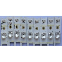 KIT DE LED'S PARA TV (9 PIEZAS) / TCL / JN-4C-LB5504-YH02R / 020416-N-BQ7XX1 / TMT_55P1_8X4+1X4_2121C_L_V2 / PANEL LVU550ND1L / MODELO 55UP120