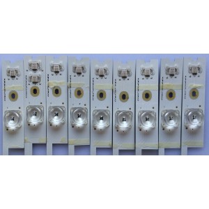 KIT DE LED'S PARA TV (9 PIEZAS) / TCL / JN-4C-LB5504-YH02R / 020416-N-BQ7XX1 / TMT_55P1_8X4+1X4_2121C_L_V2 / PANEL LVU550ND1L / MODELO 55UP120