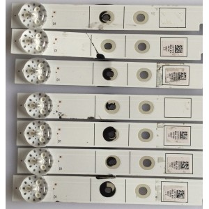 KIT DE LED´S PARA TV HISENSE (7 PIEZAS) NUMERO DE PARTE LB42603 V0 / 1197072 / 6B37 / PANEL'S JHD426N2F71-QL / HV430FHB-N10 / MODELO 43H4E