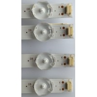 KIT DE LED'S PARA TV (4 PIEZAS9 / SCEPTRE / 303HK500040 / HK50D08-ZC22AG-11 / BMTC/HK500M19 / 2010049488-3 / PANEL HK495WLEDM-DH1 / W50