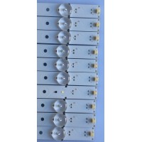 KIT DE LED'S PARA TV (10 PIEZAS) / HISENSE 1173547 / SVH550AQ0_REV00_RJW1_7LEDX10_161108 / PC64438 / PANEL´S HD550K3U82-K1\S5\GM\XP\BBY\ROH / HD550K3U82-K1\S5\GM\BBY\ROH / ST5461D07-1-XR-2 / MODELO LC-55LBU591U