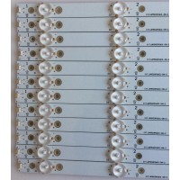 KIT DE LED'S PARA TV (12 PIEZAS) / VIZIO / EVTLBM500P0601-DN-2 / 04-L0350817 / PANEL TPT500U1-QVN02.A, REV:S001E / LED'S SUSTITUTOS TPT500J1-HVN04 REV:S17TK / MODELO  D50U-D1 LTCWTQAR