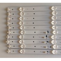 KIT DE LED´S PARA TV ( 10 PIEZAS ) / SCEPTRE / CRH-K55EMC3030T0510R64K-REV.1.1 / M0 1Y158J57DCA984BK / 81490 10655028 / 200947 / MODELO U55 PCIV58CE 