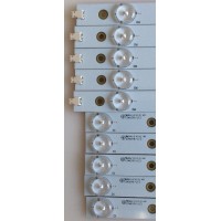 KIT DE LEDS´ PARA TV ( 10 PIEZAS ) / VIZIO / 39.0-D510-L-C4 / 39.0-D510-R-C4 / EPGLB23F7D701-F46B / PANEL TPT390J1-HVN04 / MODELO E390-A1 