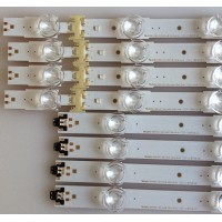 KIT DE LED'S PARA TV ( 8 PIEZAS) / SAMSUNG / BN96-39781A / BN96-39782A / 39781A / 39782A / S_KU6K_43_FL30_L7 / LM41-00268A  PANEL'S  CY-GM043HGAV1H / CY-GK043HGAV2V / CY-GK043HGAV2H / (MODELOS EN DISCRIPCIÓN)