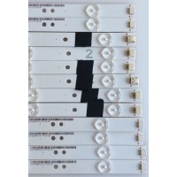 KIT DE LED'S PARA TV (12 PIEZAS) / SHARP / IC-D-VZAA48D377A / IC-C-VZAA48D377A / IC-D-VZAA48D377D / IC-D-VZAA48D377B / IC-C-VZAA48D377C / PANEL LSC480HN05.R01 / MODELO LC48LE551U