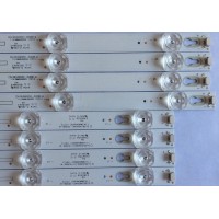 KIT DE LED'S PARA TV ( 8 PIEZAS ) / TCL / SJ-4C-LB4905-PF01J / 06NL-C8-6-SB.0490R06-13981-SL2001 / PANEL LVU485ND1L / MODELO 49S403 