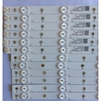 KIT DE LED'S PARA TV ( 12 PIEZAS ) / INSIGNIA / LB-PM3030-GJD2P6506X12AGG2-R-T / LB-PM3030-GJD2P650X12AGG2-L-T / 50AJ42-L / 50AJ42-R / L6T46V6ZAX00 / PANEL TPT500U1QVW03.U / MODELO NS-50DR620NA18