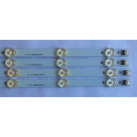 KIT DE LED´S PARA TV ( 4 PIEZAS ) /  Element, Westinghouse /  IC-A-CNBW40D431 / DY-01E340369 / 4640CL066 / 21002542 / PANEL 72001873 / MODELO ELEFW408 D1400