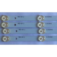 KIT DE LED´S PARA TV ( 4 PIEZAS ) /  Element, Westinghouse /  IC-A-CNBW40D431 / DY-01E340369 / 4640CL066 / 21002542 / PANEL 72001873 / MODELO ELEFW408 D1400