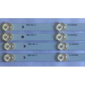 KIT DE LED´S PARA TV ( 4 PIEZAS ) /  Element, Westinghouse /  IC-A-CNBW40D431 / DY-01E340369 / 4640CL066 / 21002542 / PANEL 72001873 / MODELO ELEFW408 D1400