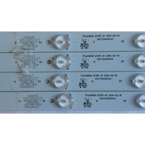 KIT DE LED´S PARA TV ( 4 PIEZAS ) / ELEMENT / 303TH400042 / TFGJ40D10-ZC15F-01 / L.14.1640008ZC MODELO ELEFW408  