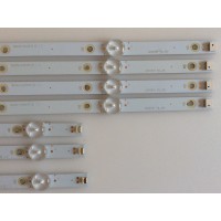 KIT DE LED'S PARA TV ( 7 PIEZAS ) / SHARP / LB50091 V1_00 / LB50091 V0_00 / 17253A 81010 / 210BZ05DLB33DBL00L / 4E697000005E / 210BZ03DRB33DBL00L / 4E697000007E / E465853 / PANEL TPT500J1-HVN07.U REV:S500AH / MODELO LC-50LB601U