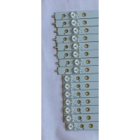 KIT DE LED'S PARA TV ( 15 PIEZAS ) / LG  / EVT LBM650P0701-AA-4(L) / EVT LBM650P0701-AB-5(R) / LA-P0151103 / R4-P0151103 / MODELO LG-65LFS70U 