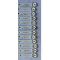 KIT DE LED'S PARA TV ( 12 PIEZAS ) / ELEMENT / 3P55DX003-A0 / 0355DX014 / A12/H6/30  21005719 / PANEL  LSC550FN10-K01, MD5525YTSU / MODELO E4SFT5517