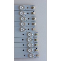 KIT DE LED'S PARA TV (10 PIEZAS) / 39.0-D510-R-C2 / 39.0 -D510-L-C2 / PANEL TPT390J1 HJ1L02 REV:SC1Q / MODELO 39"