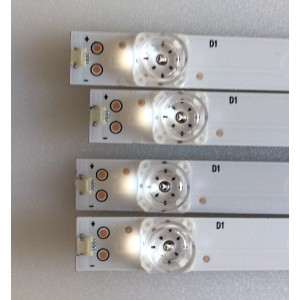 KIT DE LED´S PARA TV ( 4 PIEZAS ) /  HISENSE / CRH-BK50S1U51S3030T040979G-REV1.0 B / M13AY162J21D82R-B1 / 213417 / PANEL V500DJ6-QE1 / MODELO 50H6E