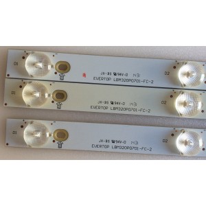 KIT DE LED'S PARA TV (3 PIEZAS) / SONY / LBM3200P0701-FC-2 / 007-0540811 / 70N8P40DAC8C / PANEL TPT315B5 -AN02 / MODELO KDL-32R330B