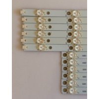 KIT DE LED'S PARA TV (12 PIEZAS) / INSIGNIA / L4-L0660127 / LBM500P0501-BX-2(L) 376 / EVTLBM500P0701-BY-1(R) 377 / 115NBLP39FAED2F / PANEL TPT500U1-QVN02.A / MODELO NS-50DR710NA17