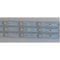 KIT DE LED'S PARA TV (3 PIEZAS) / RF-BS320E32-0801S-07 / T100-K07-3.0-3.2 / 4632DB019 / PANEL HV320FHB-N00 / MODELO LED32YC1600UA