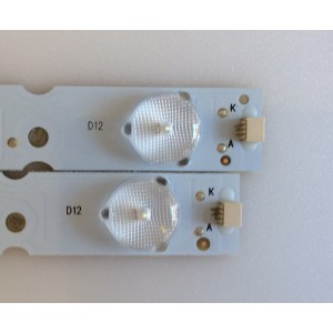 KIT DE LED'S PARA TV ( 2 PIEZAS )  / UPSTAR / 303KJ395031 / KJ395D12-ZC14F-02 / 140613B1 / MODELO P40EA8/ NOTA IMPORTANTE : KIT CUENTA ORIGINALMENTE 3  PIEZAS ((INCOMPLETO 2  PIEZAS))