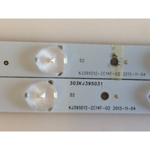 KIT DE LED'S PARA TV ( 2 PIEZAS )  / UPSTAR / 303KJ395031 / KJ395D12-ZC14F-02 / 140613B1 / MODELO P40EA8/ NOTA IMPORTANTE : KIT CUENTA ORIGINALMENTE 3  PIEZAS ((INCOMPLETO 2  PIEZAS))